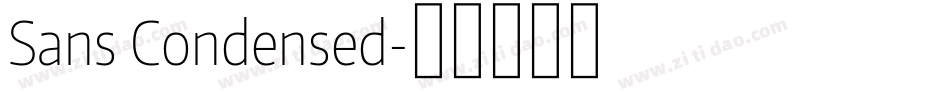 Sans Condensed字体转换